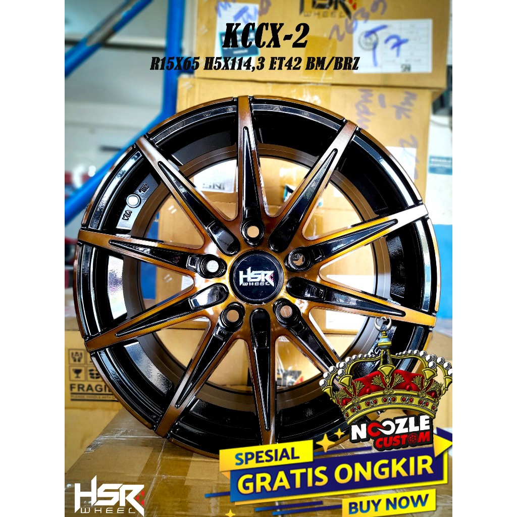 Velg Mobil Suziki Ertiga Baut 5 HSR Terbaru Ring 15 Type KCCX-2