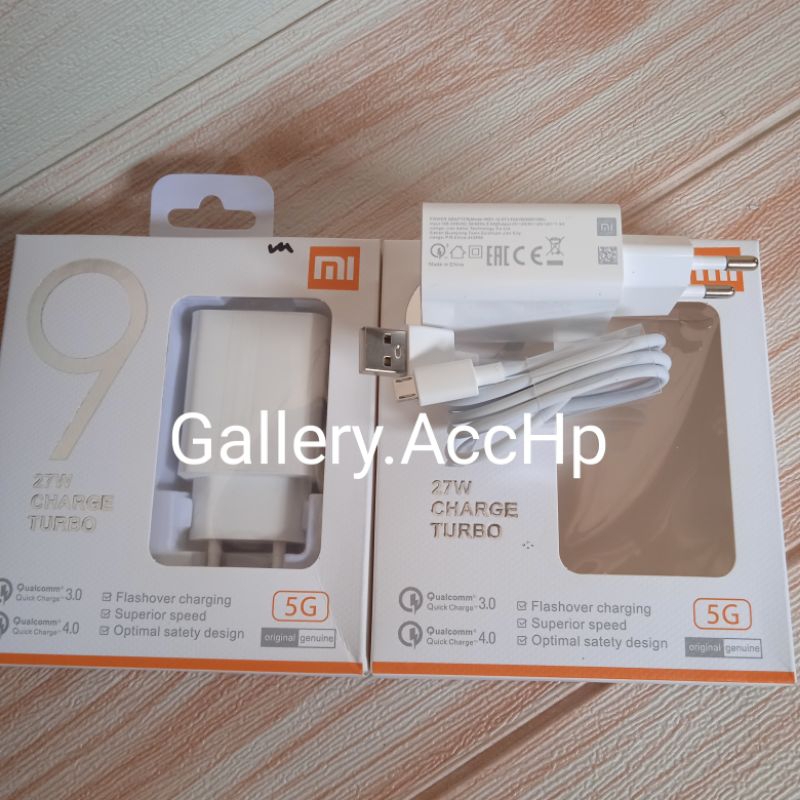 CHARGER XIAOMI REDMI7 MICRO FAST CHARGING QUALCOM 4.0 QUIK CHARGER 27W