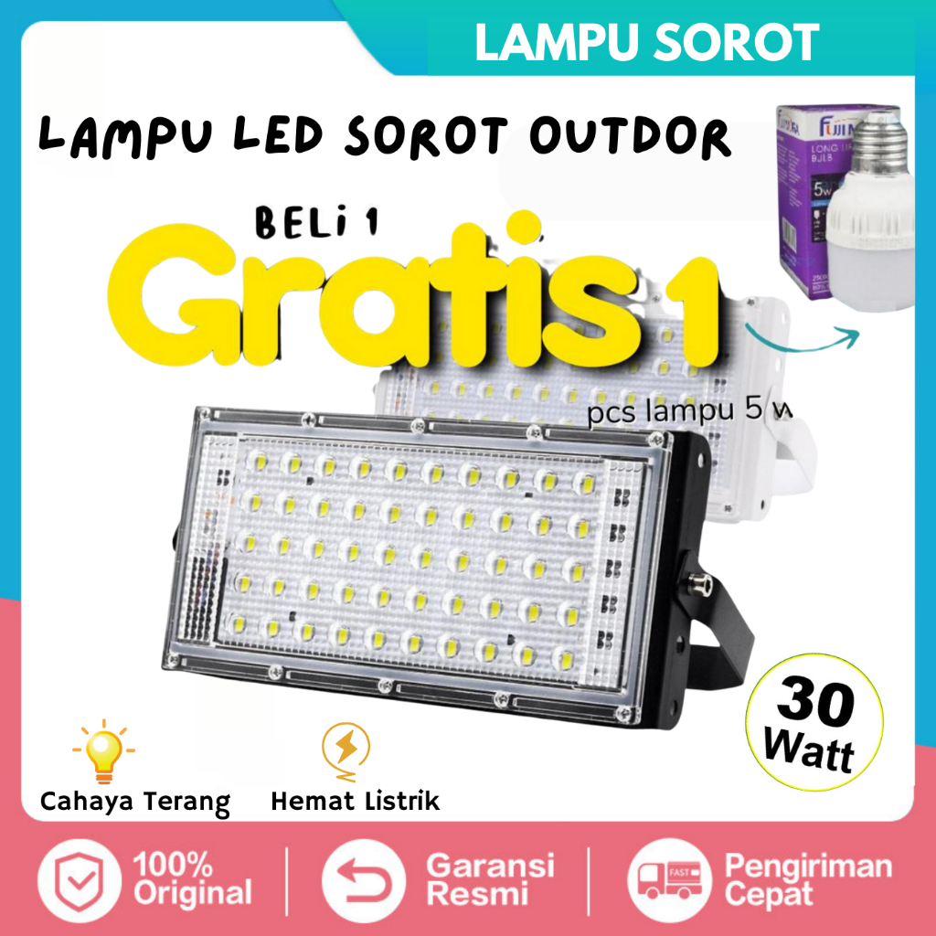 LAMPU LED SOROT/LAMPU TEMBAK FLOOD LIGHT/PANCARAN SOROT/ LAMPU OUTDOOR TEMBAK PANGGUNG/ TAMAN/LAPANG