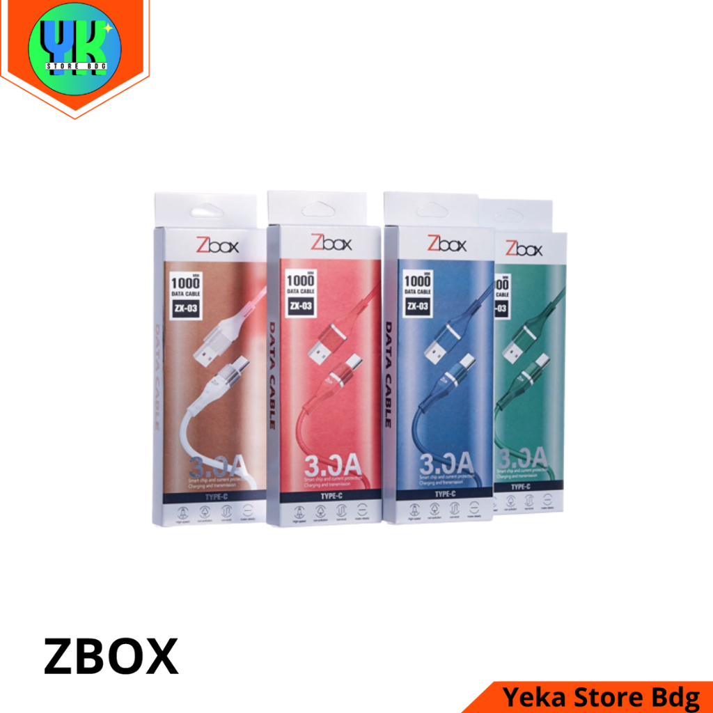 Kabel Data Zbox Zx03 Weave Quallcom 3.0 Weave usb Micro / Type C / iPhone Suport Fast Charger (Pengi