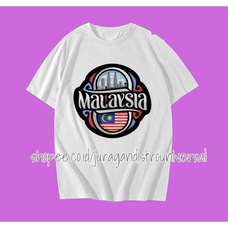 Kaos souvenir malaysia Kaos negara malaysia LOGO MALAYSIA KEREN 123456