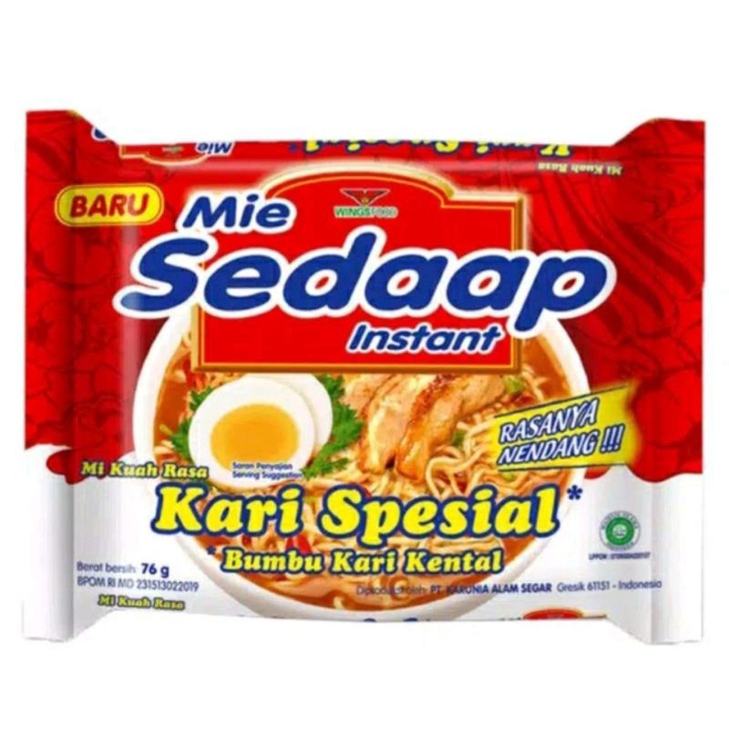 

(KHUSUS BATAM) MIE INSTAN MIE SEDAP KUAH KARI SPESIAL