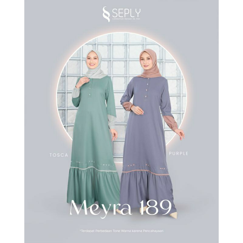 Seply Gamis Dewasa Daily Meyra 189 Purple Busana Muslim Wanita