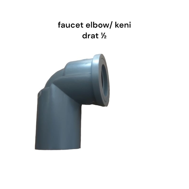 elbow/ knie drat dalam pvc rucika 1/2"