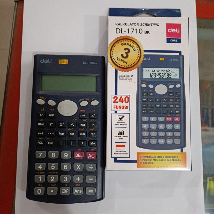 

DELI KALKULATOR / CALCULATOR SCIENTIFIC DL-1710 BK