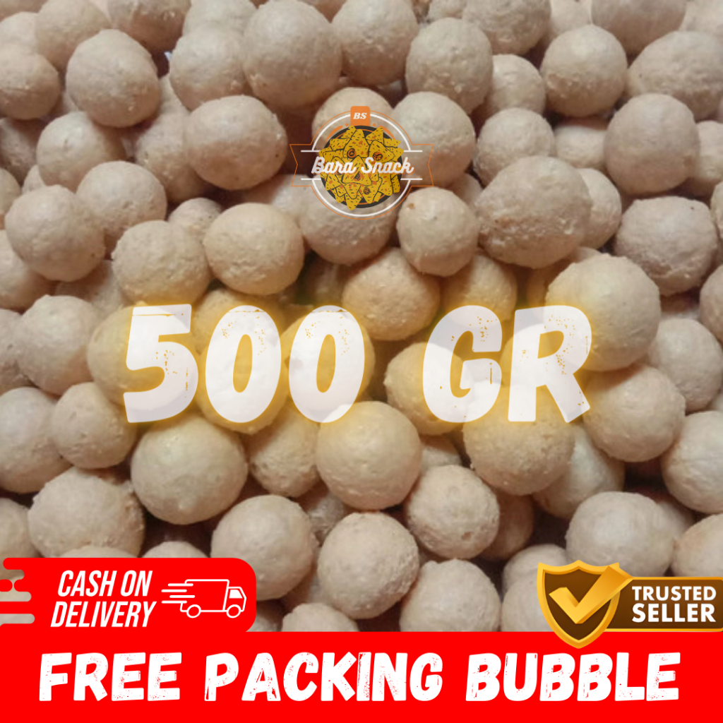 

[ 500gr ] Tahu Bulat Kering Mini Gurih Premium / Camilan Snack Kiloan Murah -B