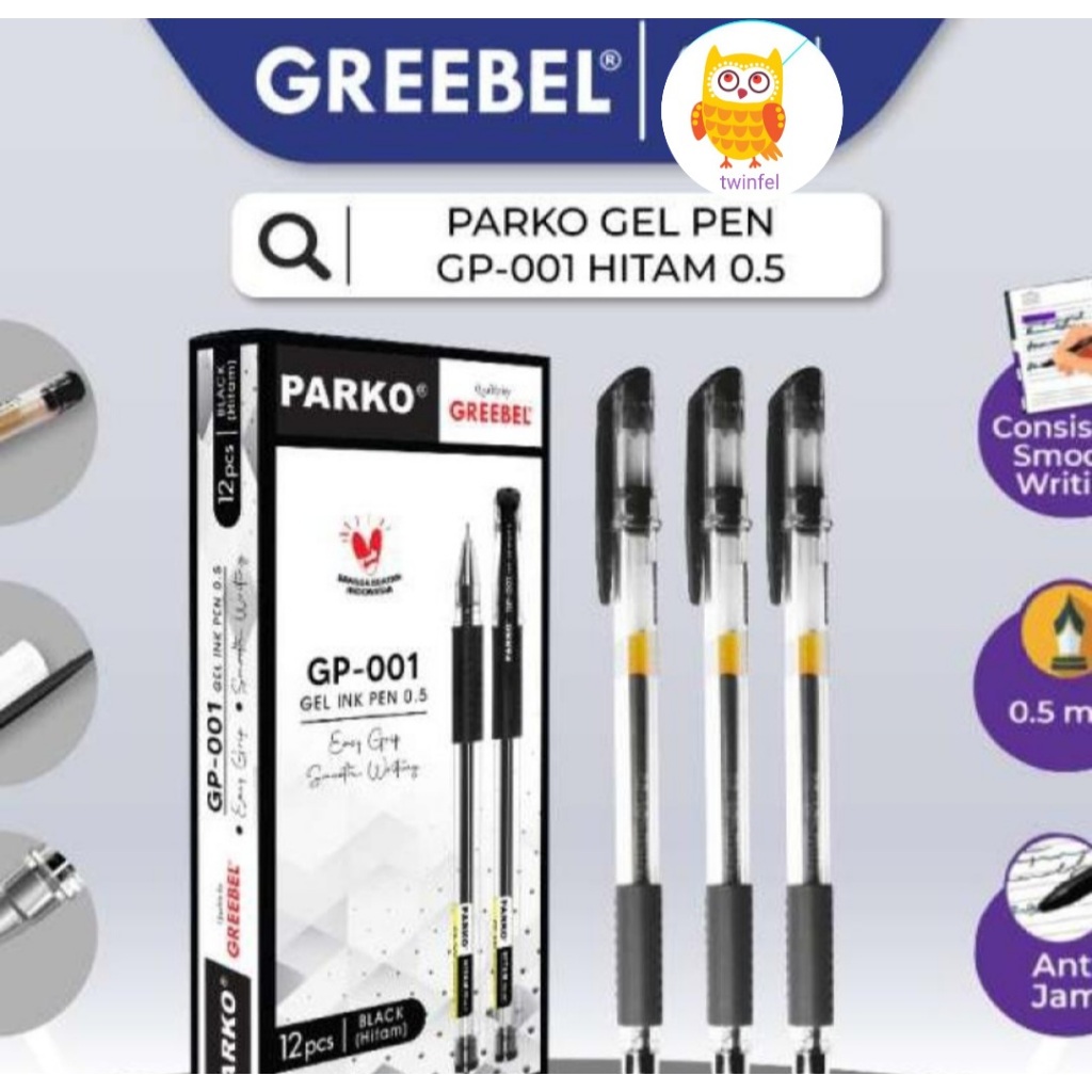 

Pulpen / Pena PARKO Ballpoint Gel pen 0.5 mm GP-001 - 1 pcs