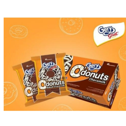 

GERY O DONUTS CHOCOMILK 8 GRAM ECERAN BISKUIT KUE DONAT SATUAN SALUUT WAFER SNACK 56_store