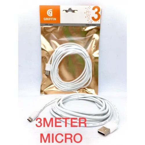 Kabel Data CCTV 3Meter Kabel Data Griffin 3 Meter Micro Usb Original