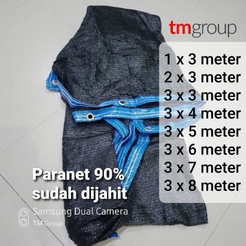 Tirai Paranet 90% Orchid sudah jahit SIAP PAKAI 3x4 3x5 3x6 1x3 2x3 3x3 meter