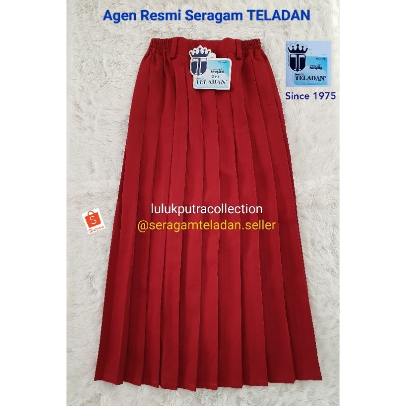 

Rok Plisket Merah Panjang SD Seragam TELADAN/Seragam SD TELADAN