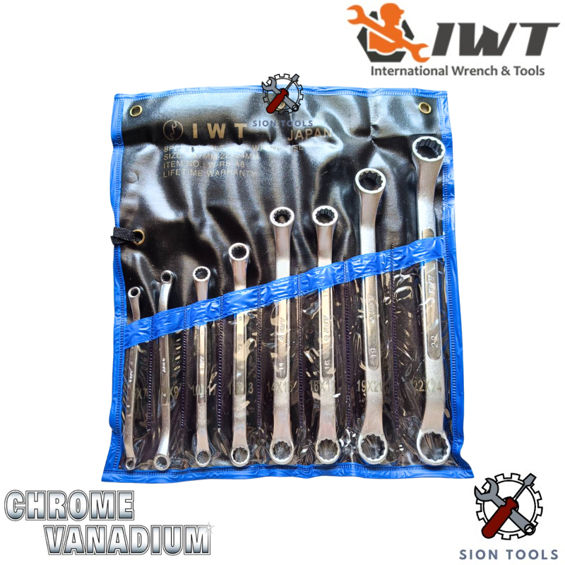 IWT KUNCI RING SET 8 PCS 6-24 / DOUBLE RING WRENCH SET IWT
