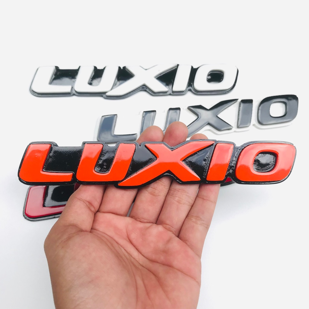 EMBLEM VARIASI TULISAN LUXIO 3 DIMENSI VARIASI UNTUK AKSESORIS EKSTERIOR MOBIL