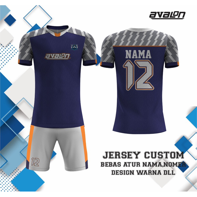 JERSEY FUTSAL VOLLY CUSTOM / BAJU JERSY / JERSI SEPAKBOLA FULL PRINTING BEBAS CUSTOM DESIG