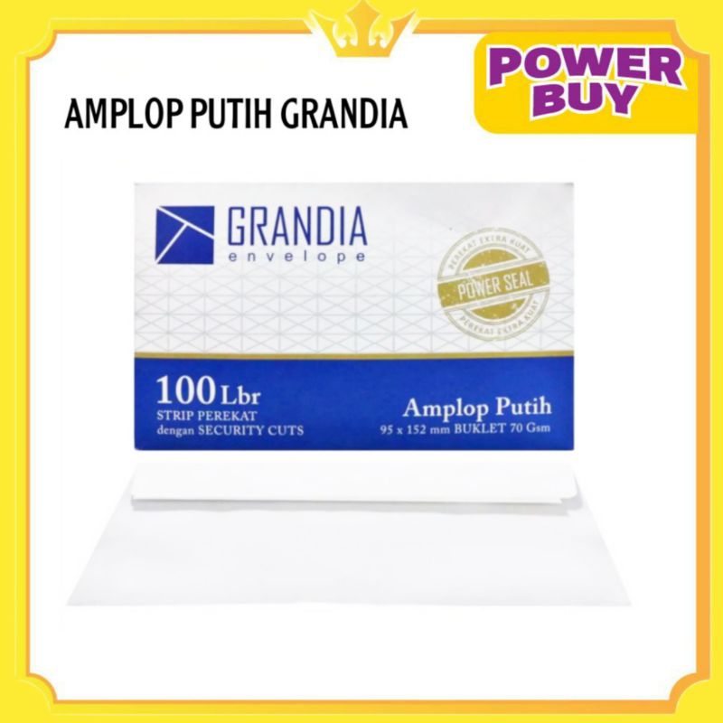 

100 lembar Amplop Putih Polos Grandia 104/Amplop Undangan