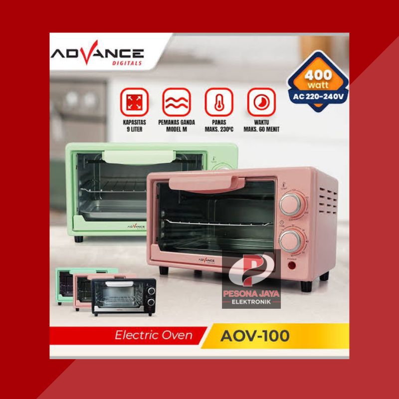 Oven Listrik Advance AOV100 - Pemanas Dinding Lapis Ganda