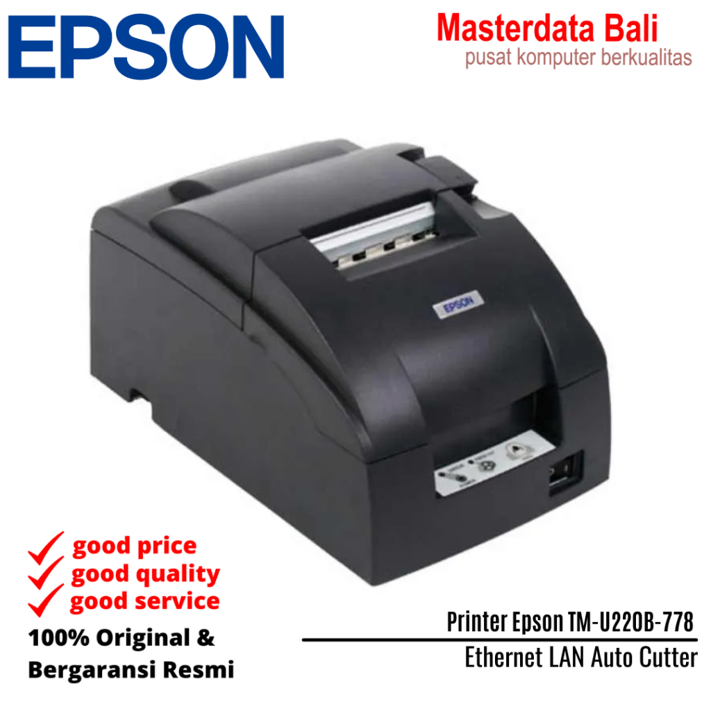 Printer Epson TM-U220B-778 Ethernet LAN Auto Cutter