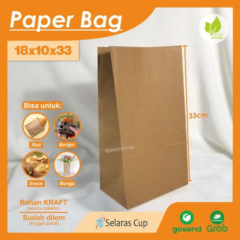 ISI 10 paper bag 18x10x33