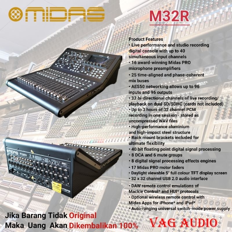 MIXER DIGITAL MIDAS M32R LIVE