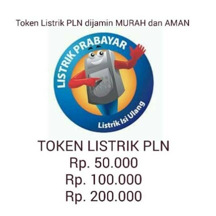 PULSA LISTRIK VOUCHER PLN PRABAYAR Token isi ulang