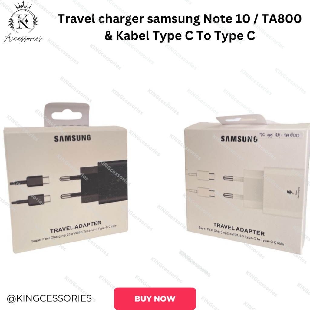 BATOK EP-TA800 ORI 99% SAMSUNG NOTE 10 FAST CHARGING 25W PLUS KABEL TYPE-C