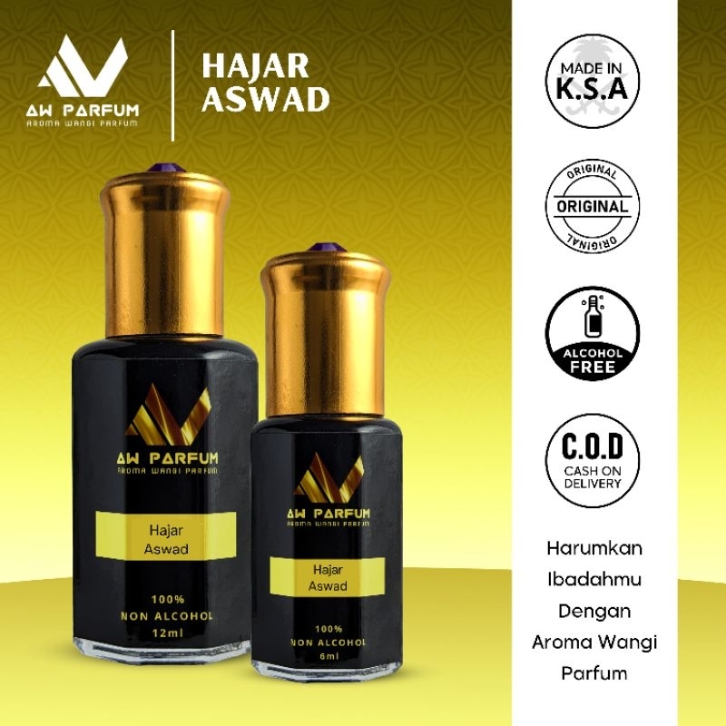 Parfum Sholat HAJAR ASWAD Original 100% Non Alkoho Parfum Arab by AW Parfum