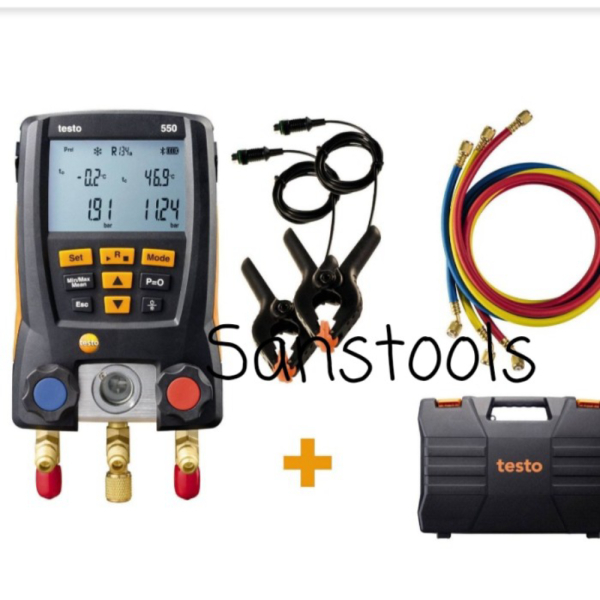 

Testo 550 digital manifold gauge kit set HVAC Refrigeration Original Limited