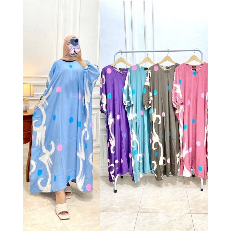 Kaftan lowo jumbo LD 125cm / Daster Kaftan jumbo bahan Rayon super