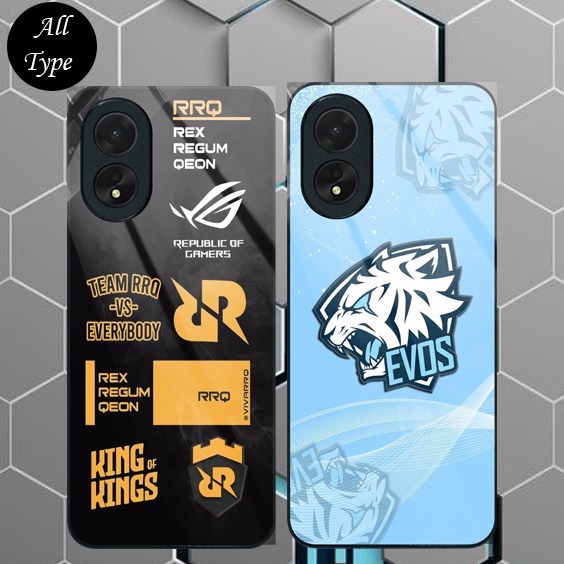 [KC82] Softcase Kaca Glossy, pelindung handphone,casing handphone OPPO A18