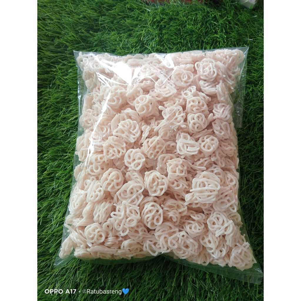 

kerupuk mentah viral 500 gram/ kerupuk mentah mawar / kerupuk mentah buat seblak