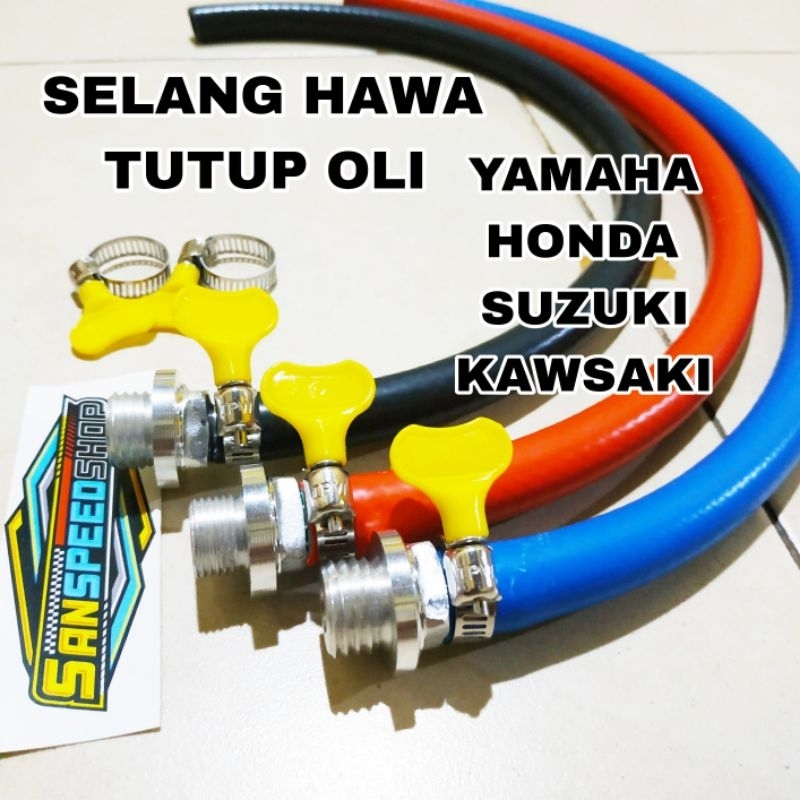 [TERLARIS] SELANG HAWA SELANG PEMBUANG HAWA PANAS MOTOR TUTUP OLI RACING UNTUK MOTOR SUPRA, AEROX, J