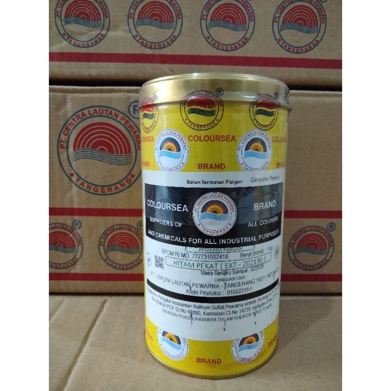 

Pewarna Makanan Bubuk Coloursea Brand Hitam Pekat / Dark Black Ext 202130