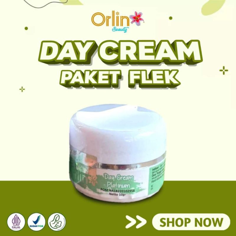 DAY CREAM FLEK PLATINUM ORLIN BEAUTY / CREAM SIANG ORLIN BEAUTY