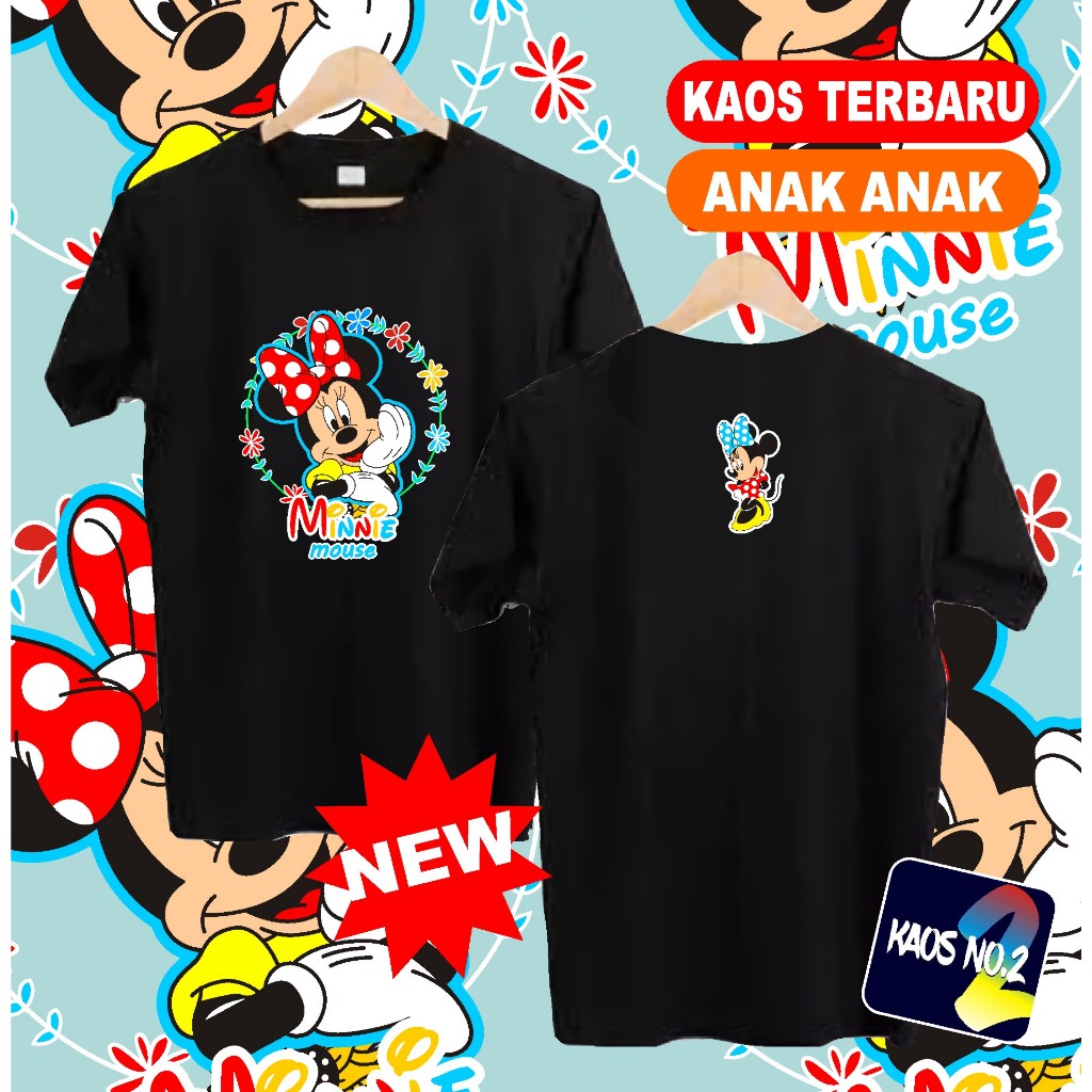 kaos anak minnie mouse