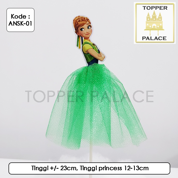 

Cake topper Princess l Cupcake topper Frozen Anna