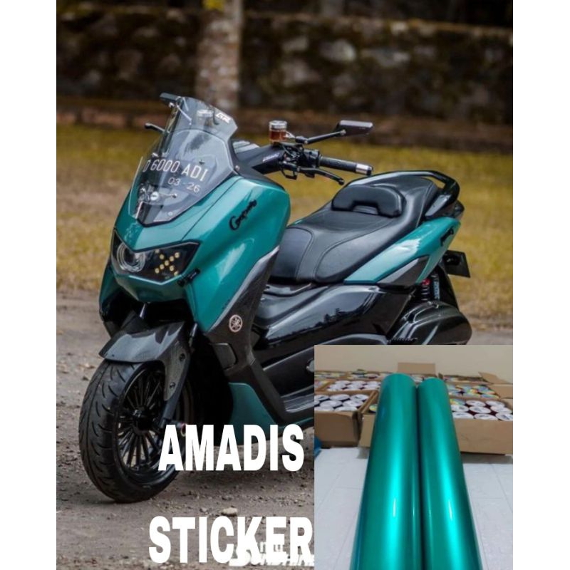 Stiker Skotlet green tosca candy metalik Scotlite motor hijau tosca sticker premium