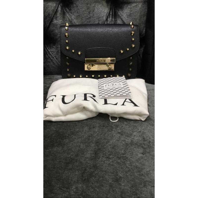 Preloved Furla Julia Studded