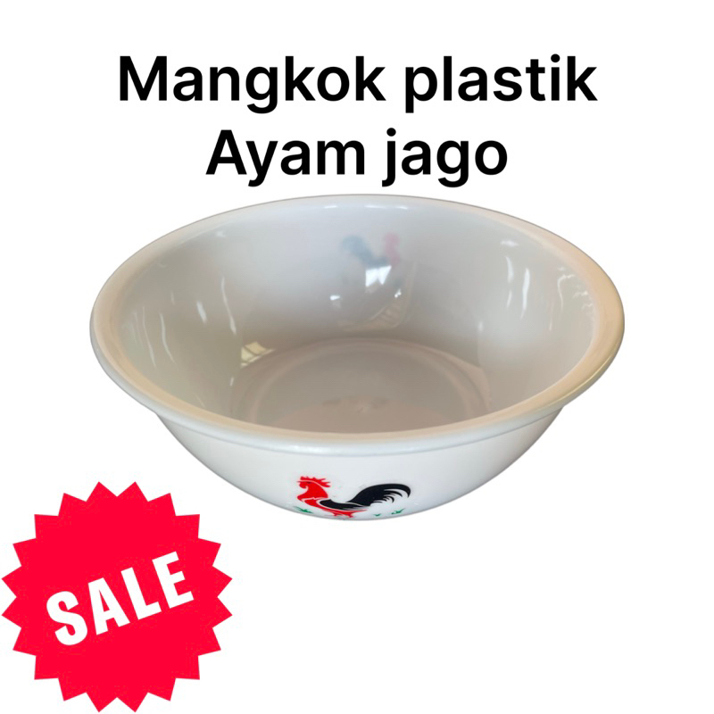 mangkok plastik ayam jago paket 10 lusin