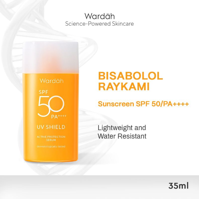 Wardah UV Shield Active Protection Serum SPF 50 PA+++/Wardah Sunscreen SPF 50/Wardah Sunscreen/Warda