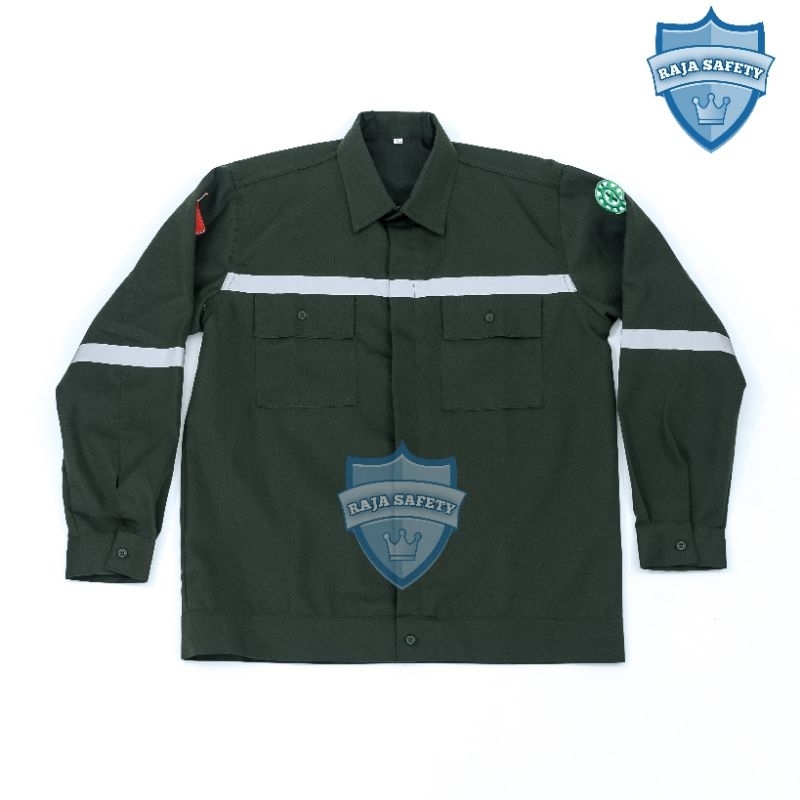 Wearpack atasan safety | Baju safety lengan panjang | Kemeja safety lengan panjang
