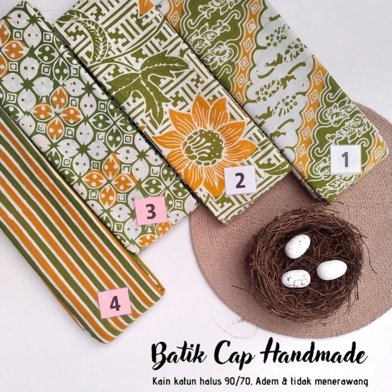 Kain Batik Cap Kuning Hijau Bahan Batik Kuning Hijau Kain Batik Kuning Hijau Kain Batik Halus Batik 