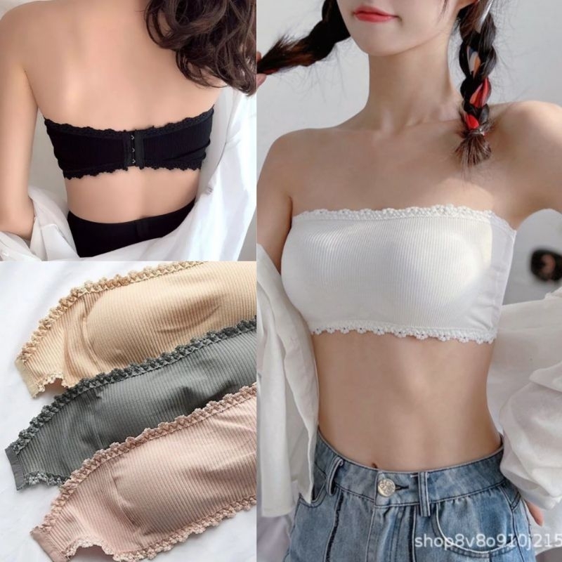 [ BLCKSWANS ]   BR013   BALIKPAPAN BISA COD & INSTANT     BRA KEMBEN (TANPA TALI) KAITAN BELAKANG WI