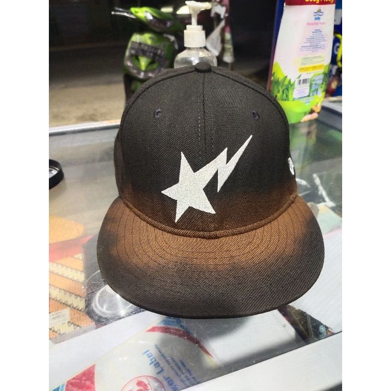 topi bape x new era vintage second