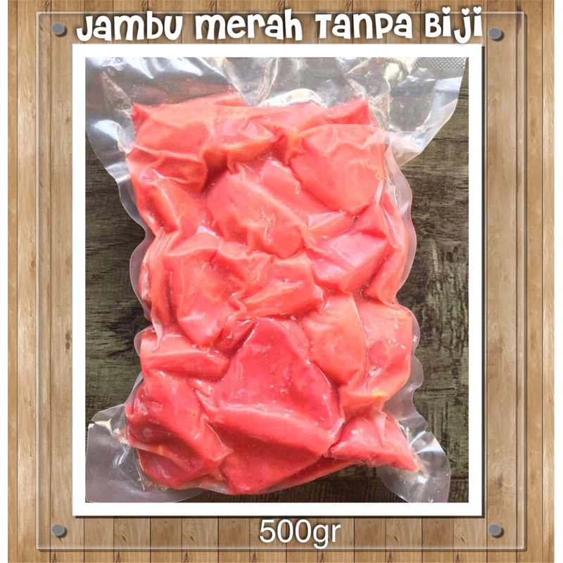 

Jambu Merah Tanpa Biji Frozen 500gr