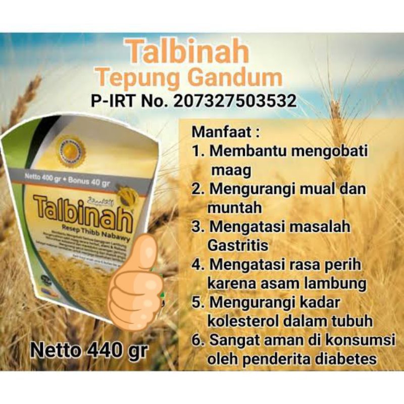 

Talbinah | Tepung Gandum | Untuk lambung | Original