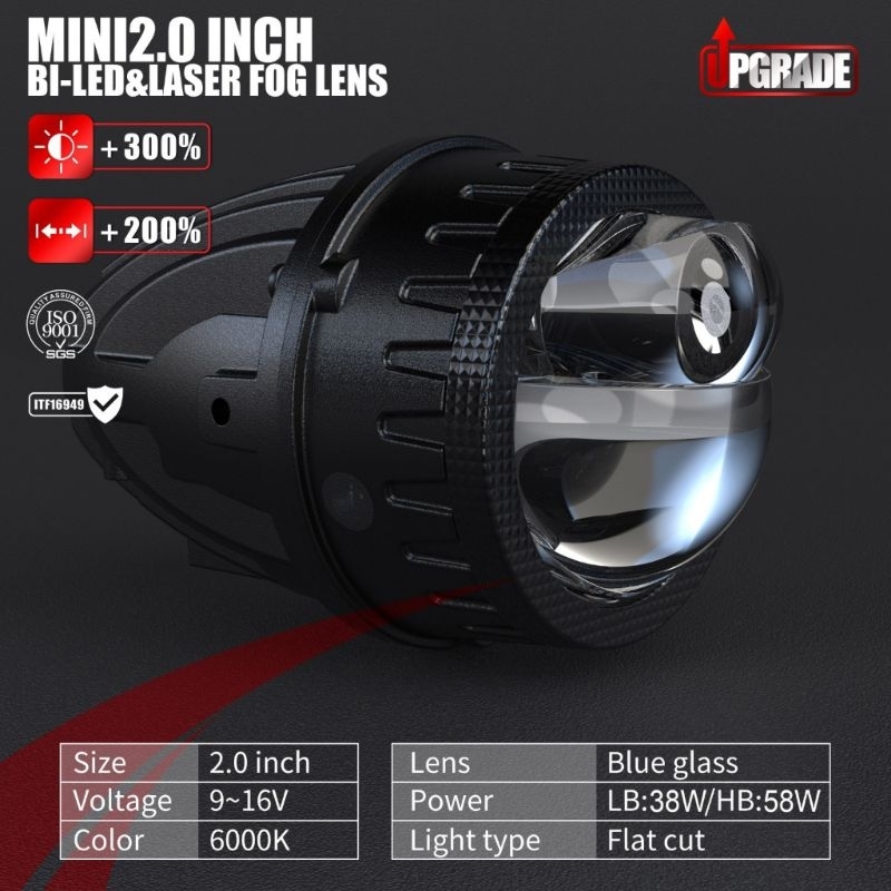 FOGLAMP BI LED AES 2 INCH LASER DAN NON LASER
