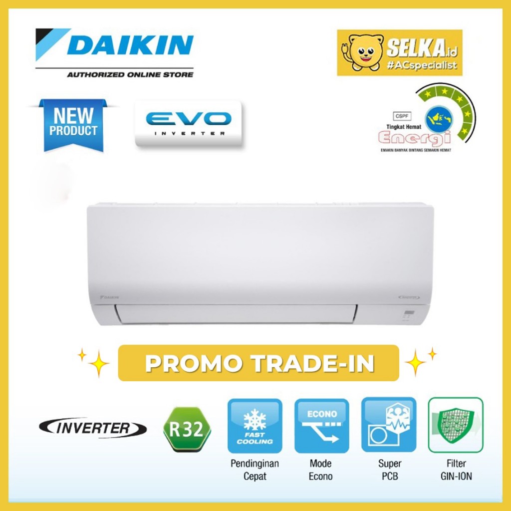 AC Daikin FTKF50AV14 + Pasang AC Split 2 PK EVO Inverter