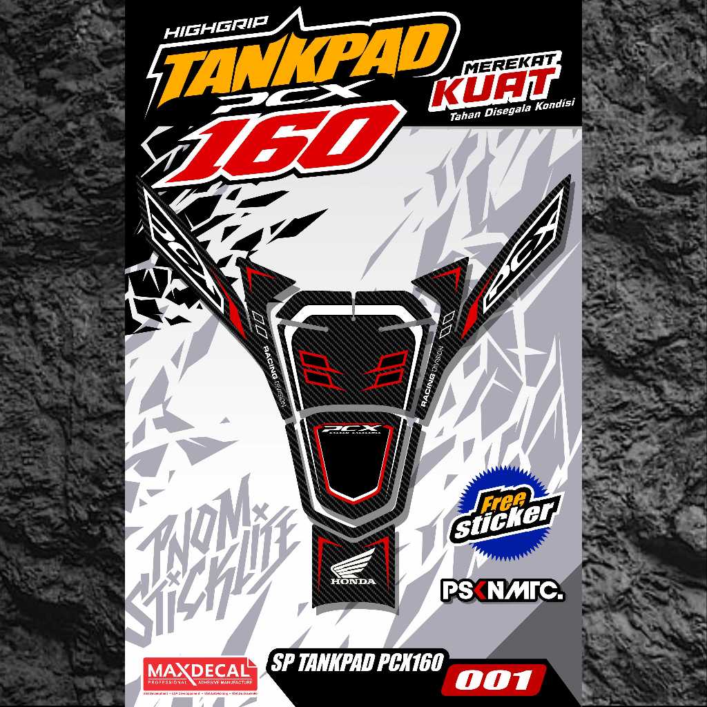 Tankpad PCX 160 Tebal Striping PCX 160 Pelindung Dashboard PCX 160 Deckpad PCX 160 2022 (body protek