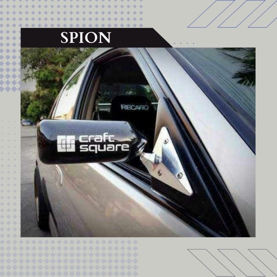 Spion F1 Craft Square Real Carbon Kaki Silver