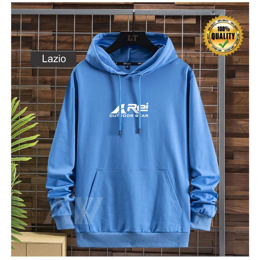 NEW Jaket Sweater Hoodie Distro Pria Wanita Flecce Tebal REY